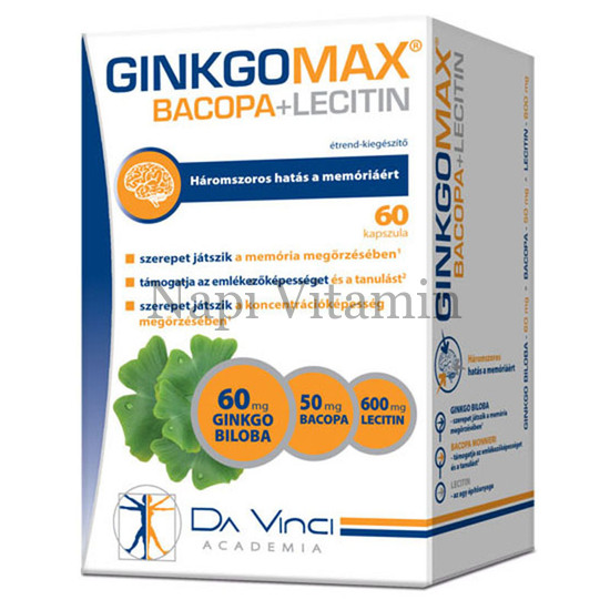 GinkgoMax Bacopa + Lecitin lágy kapszula 60x